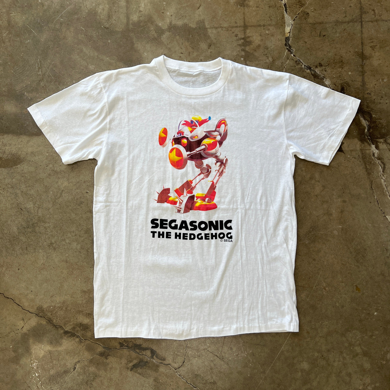 Sega Sonic The Hedgehog Doctor Eggman Singlle Stitch Tee