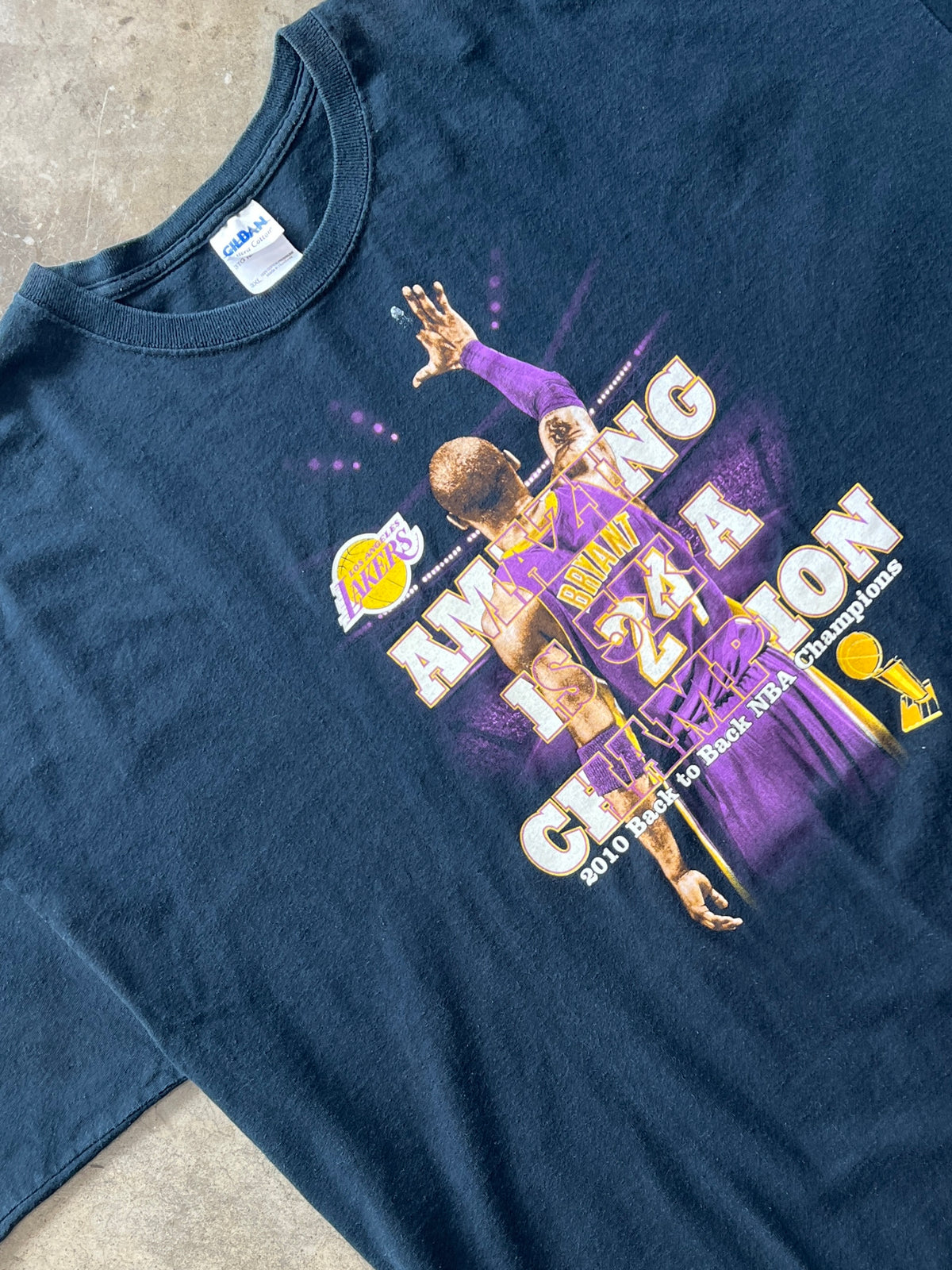 LA Lakers Kobe 2010 Back to Back Champions Tee