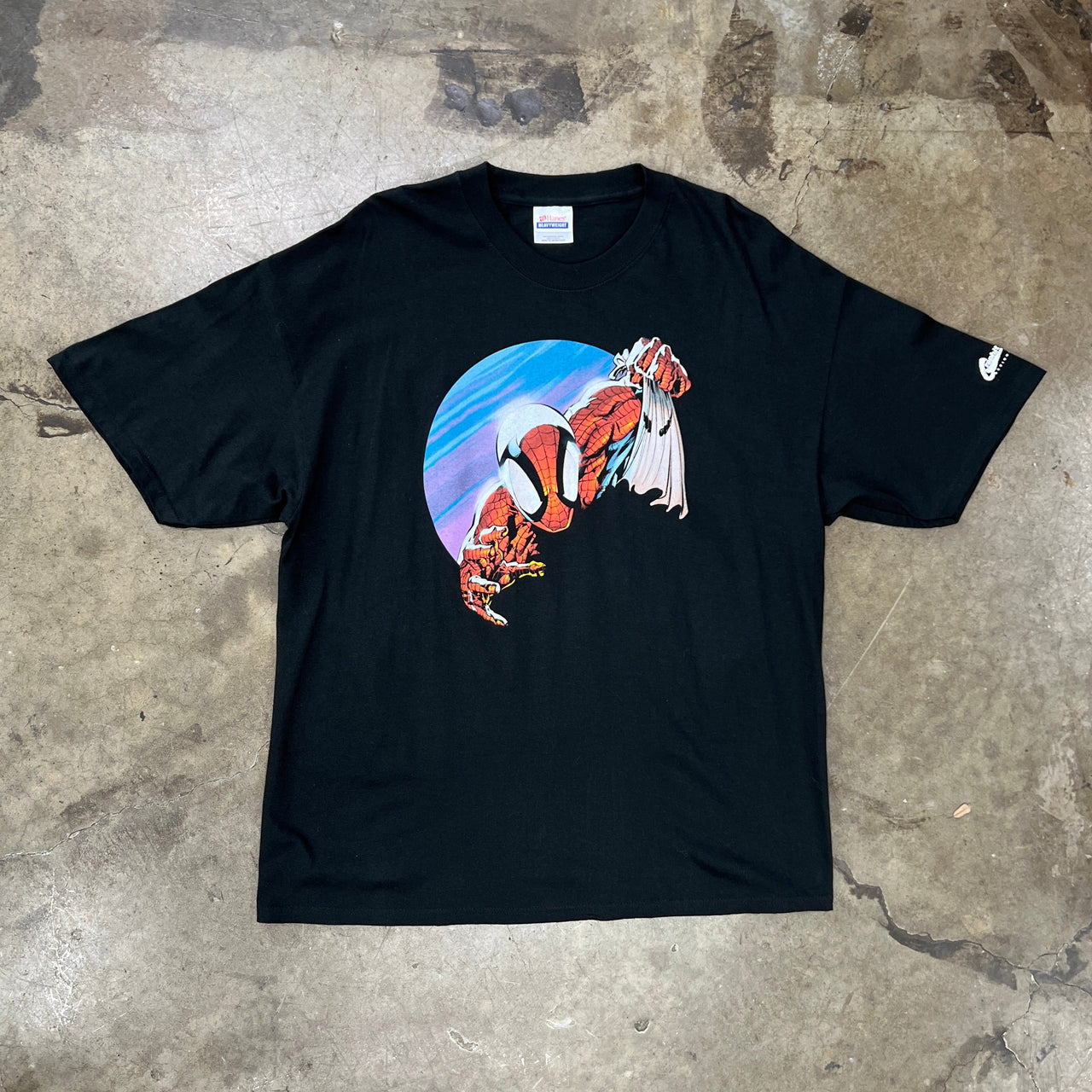 NWT 2004 Marvel Mad Engine Spiderman Scarecrow Unmasked Tee