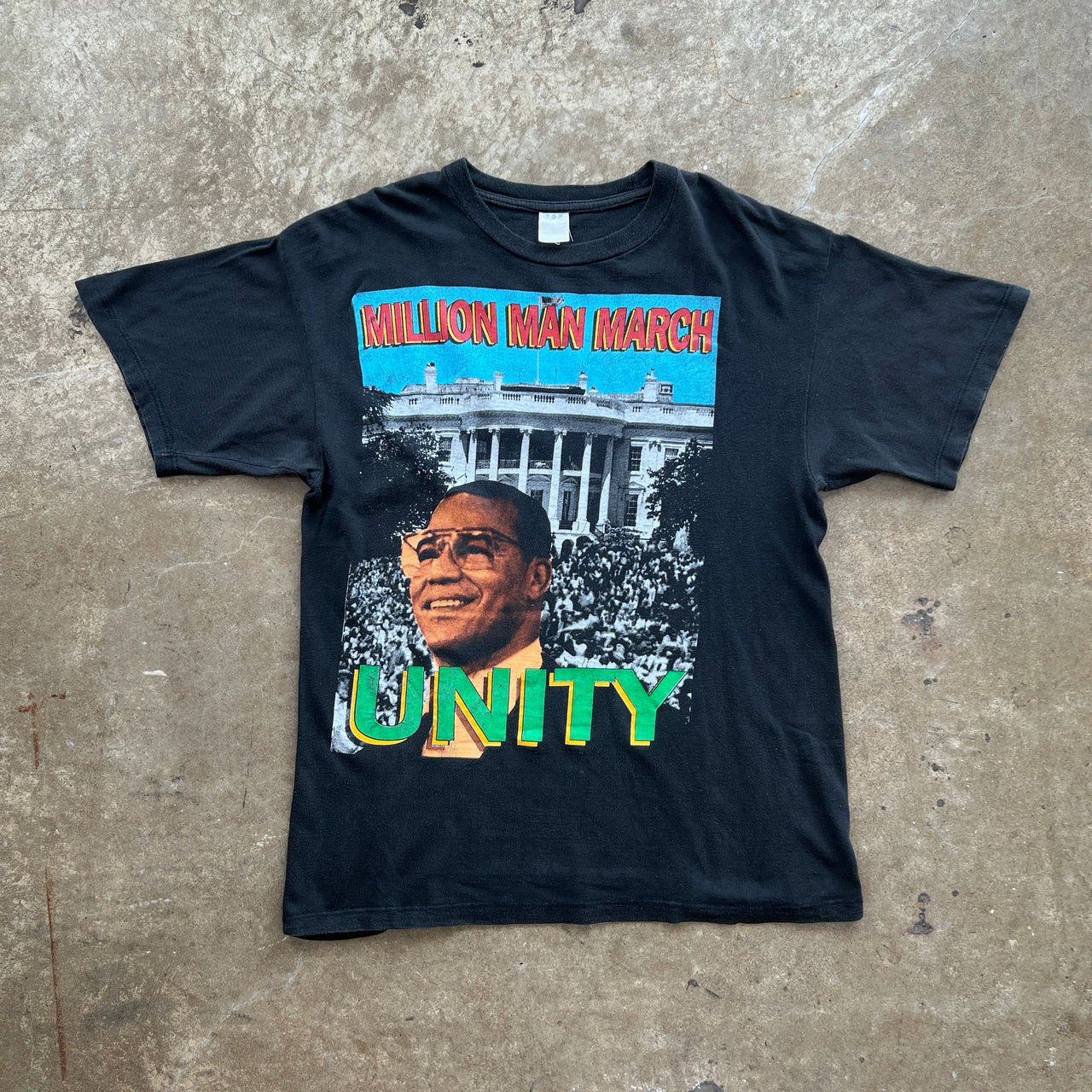 1995 Million Man March Farrakhan Unity Rap Tee