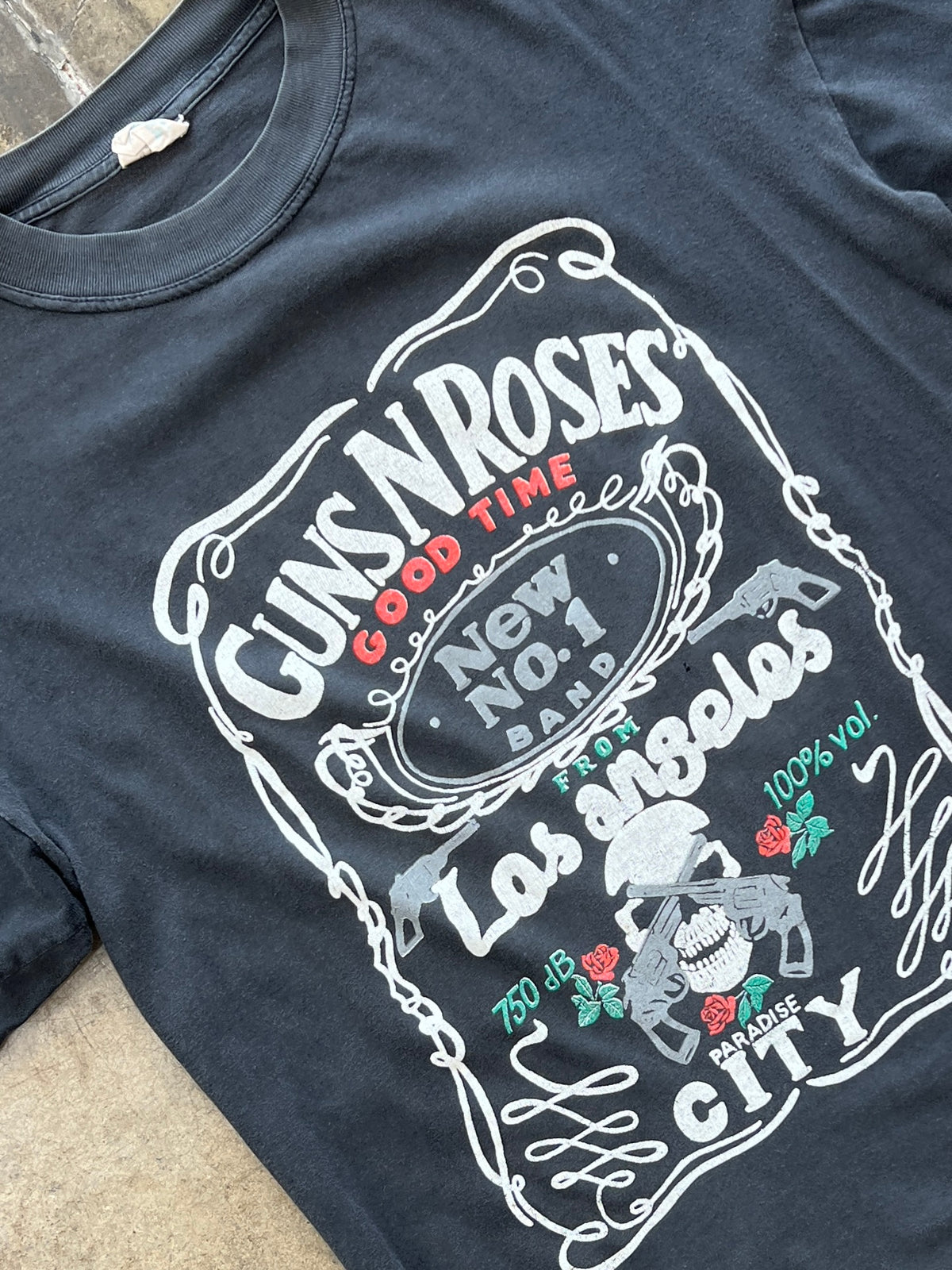 90s Guns N Roses Jack Daniels Parody Band Tee