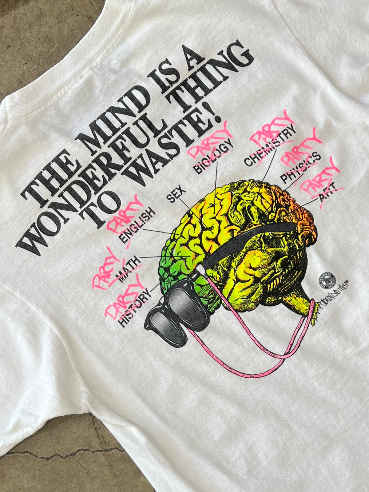 80s BrainWaves Brain Party Single Stitch Tee