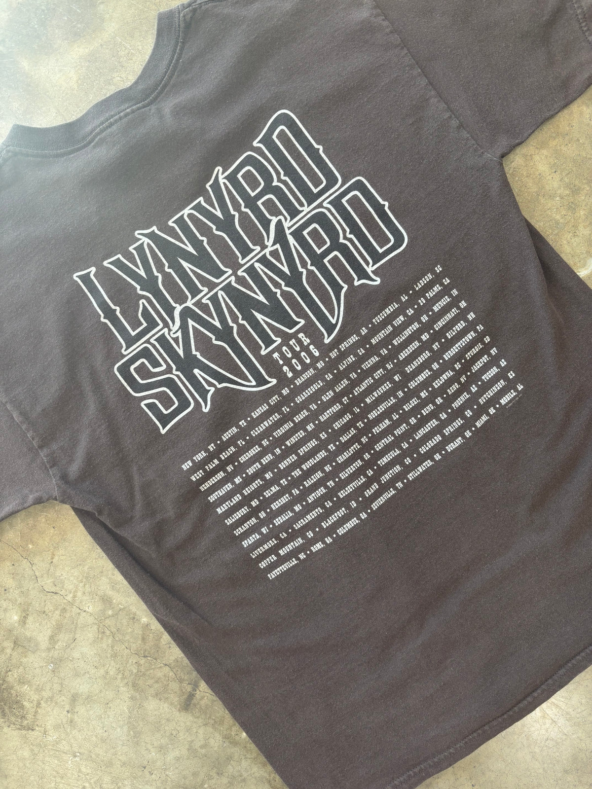 2006 Lynyrd Skynyrd The Last Rebel Tour Tee Large