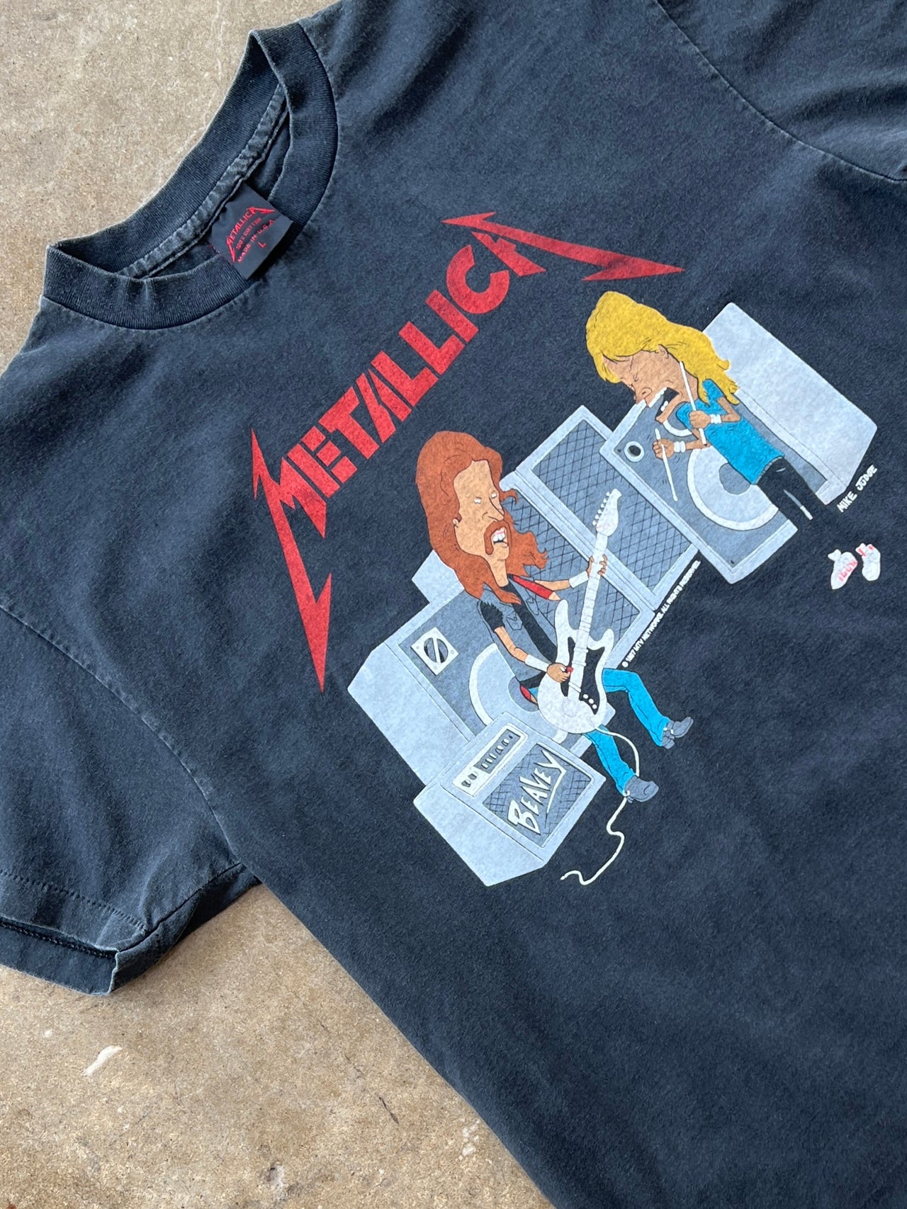 1997 Metallica Beavis and Butt Head MTV Single Stitch Band Tee