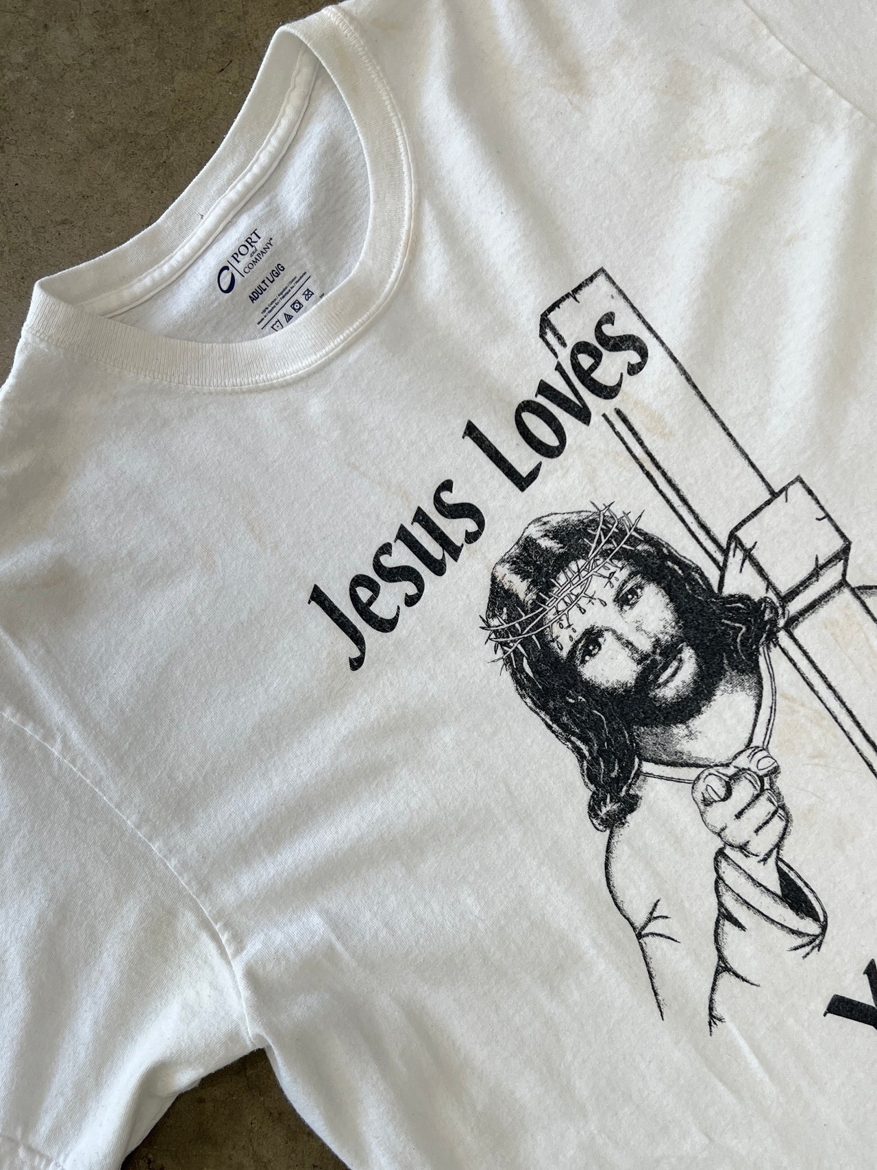 Jesus Love You Religious Church Cross Tee