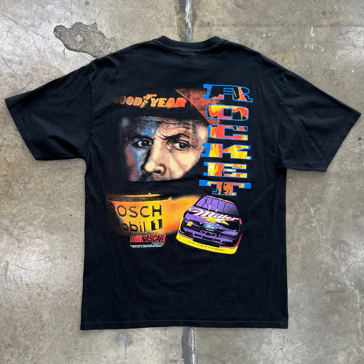 1996 Rusty Wallace Rocket Goodyear Miller Racing Tee