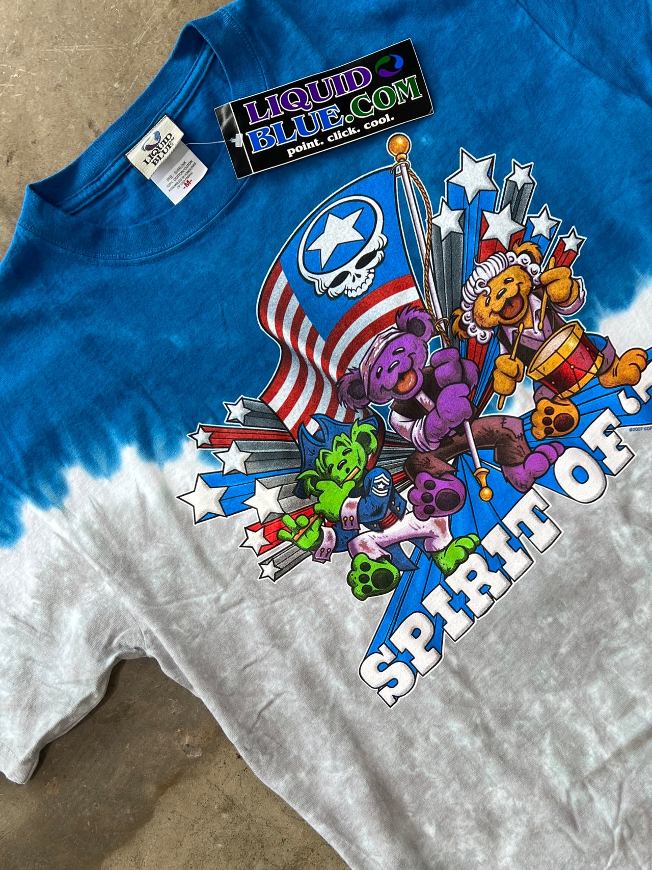 2007 Grateful Dead Liquid Blue Soldiers Tee