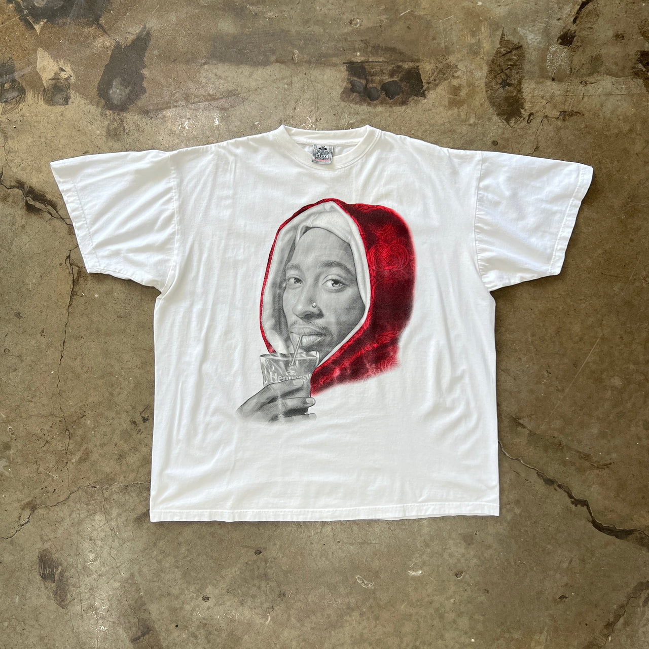 2000s Tupac Hennessy Big Face ProCrux Tee