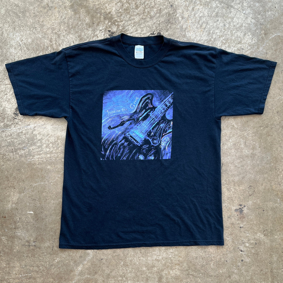 Y2k 2003 Jazz on Green Guitar Festival Tee