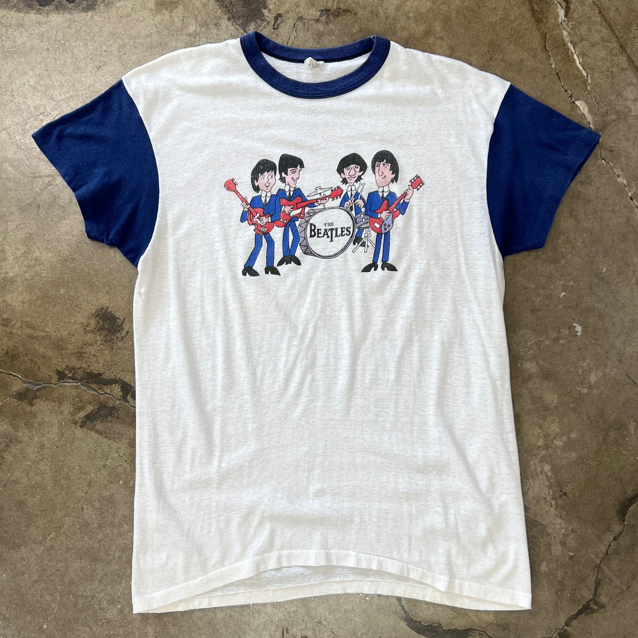 70s The Beatles Cartoon Tee