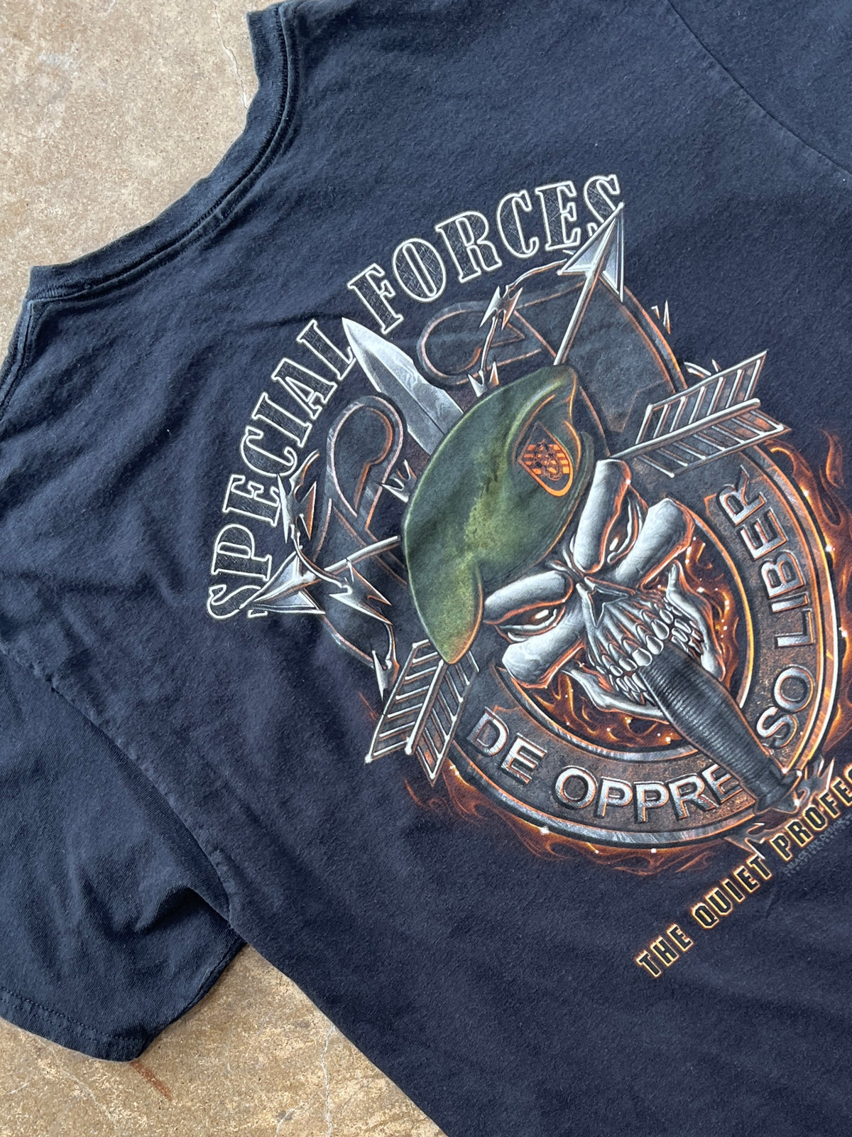 Special Forces De Oppresso Liber Military Skull Tee