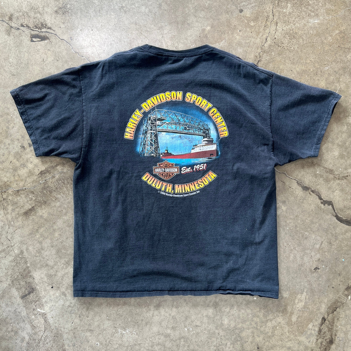 Harley Davidson Shotgun Exhaust Minnesota Shipping Motorcycle Tee