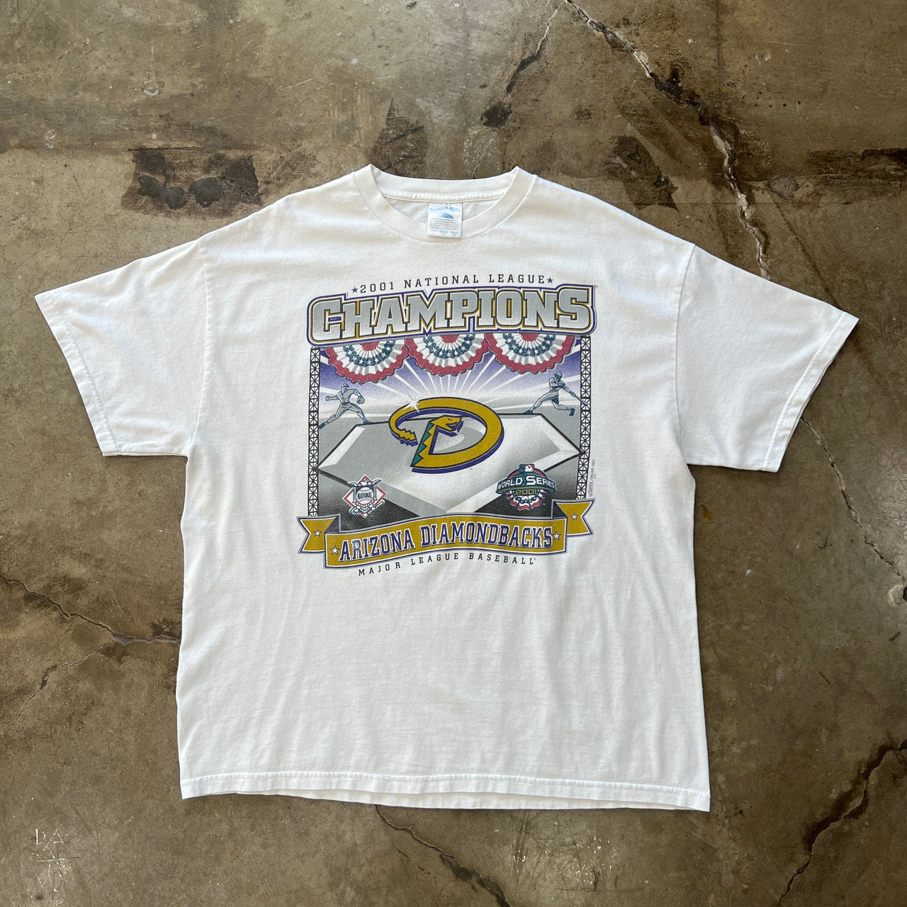 2001 MLB National League Champs Diamondbacks Tee