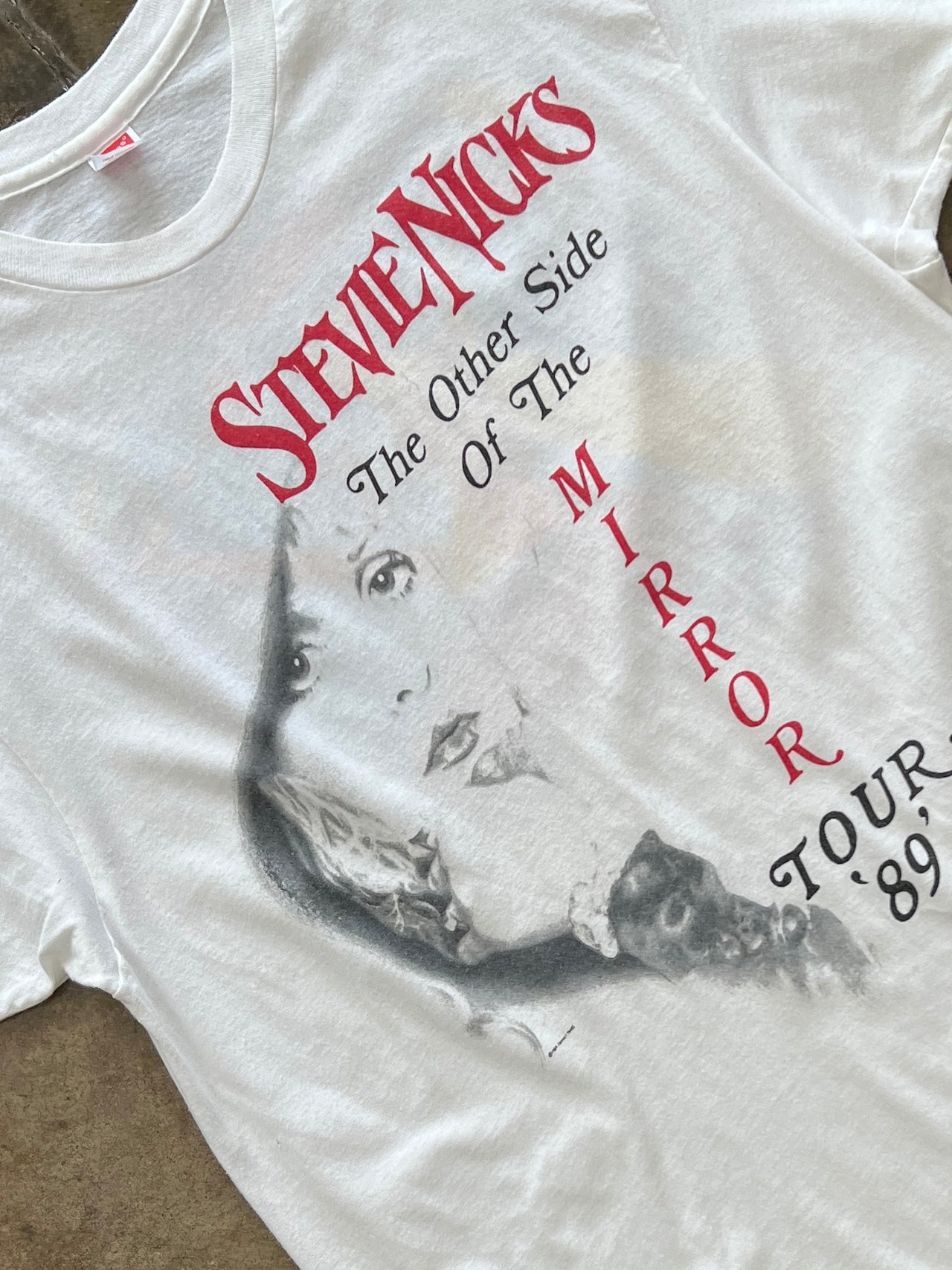 1989 Stevie Nicks Other Side of the Mirror Band Tour Tee