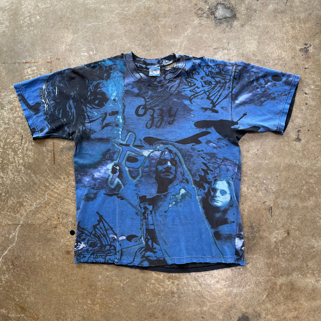 90s Ozzy Osbourne AOP Distressed Tee