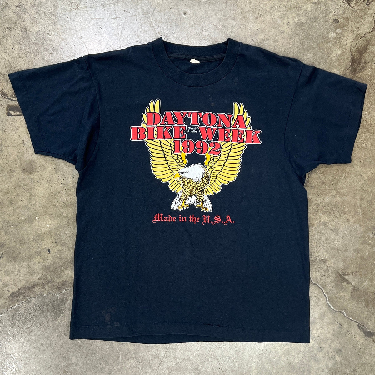 1992 Daytona Bike Week Eagle Motorcycle MiUSA Single Stitch Tee