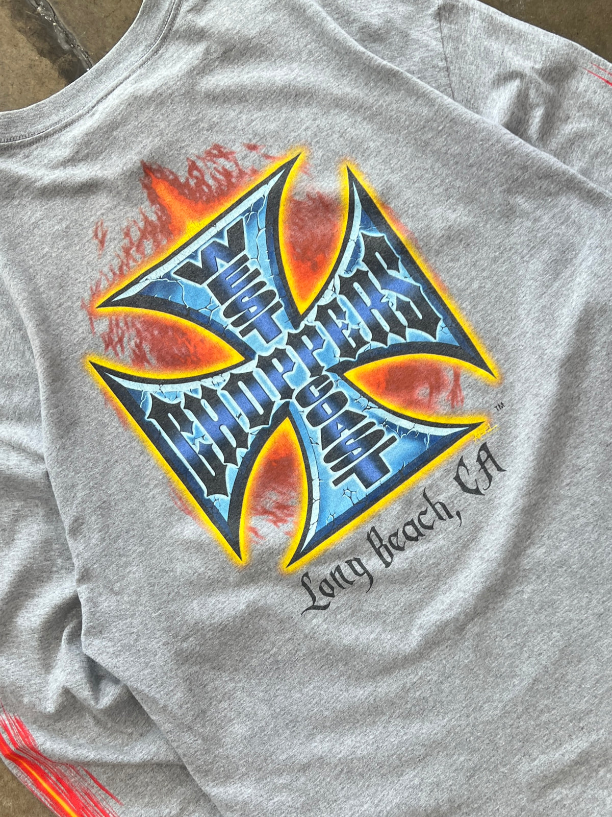 West Coast Choppers FlameCross Logo Motorcycle LS