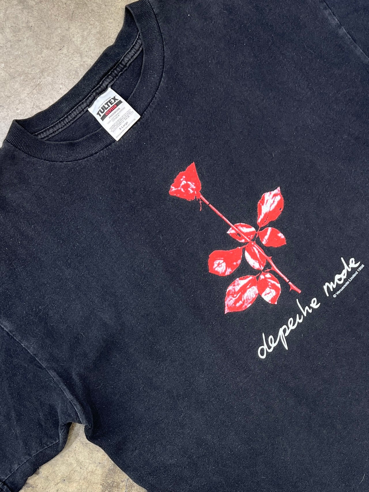 1998 Depeche Mode Limited Singles Tour Tultex Tee