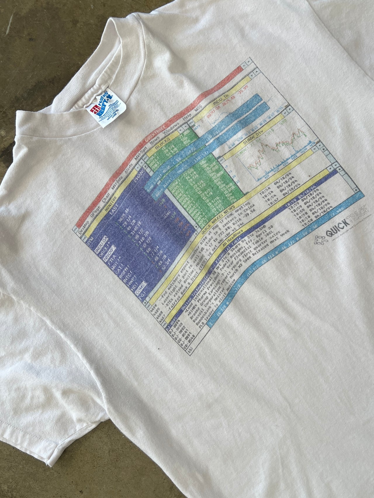 80s Quick Trace Analytics Single Stitch Tee