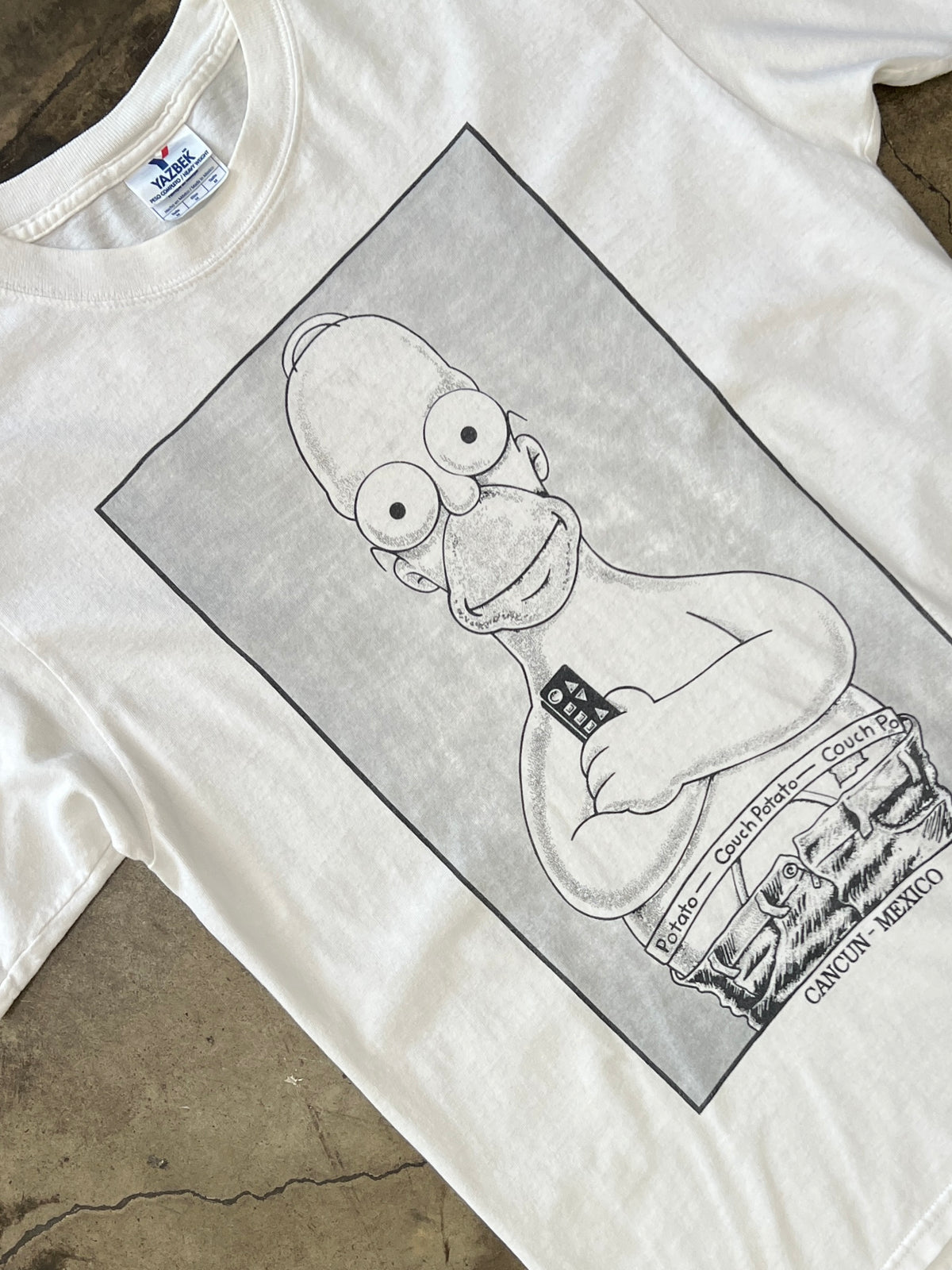 The Simpsons Homer Cancun Mexico Vacation Tee