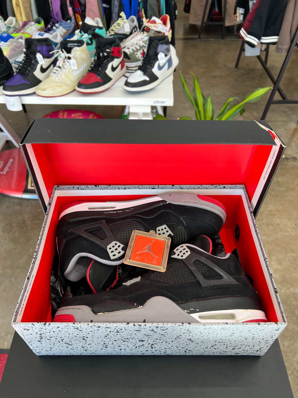 Air Jordan 4 Black Cement Bred Sz. 10.5 (2012)