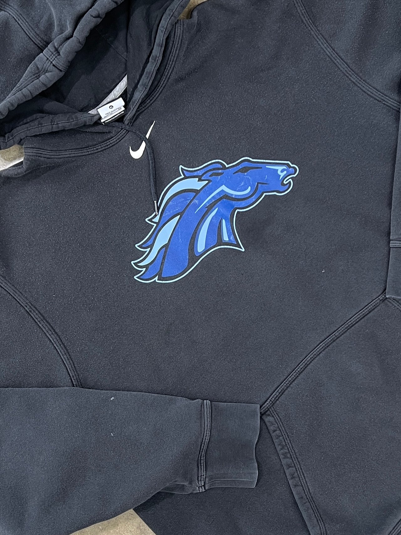 Nike Center Swoosh Bronco Maverick Horse Hoodie