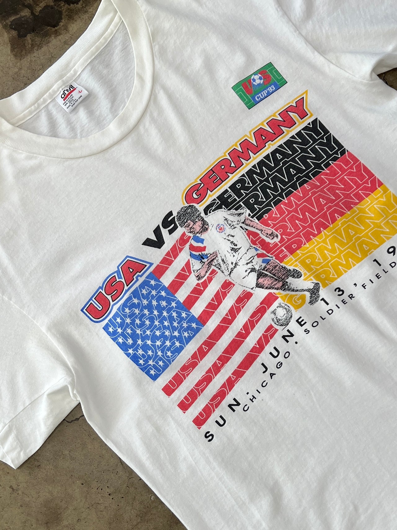 1993 World Cup USA Germany Soccer Tee