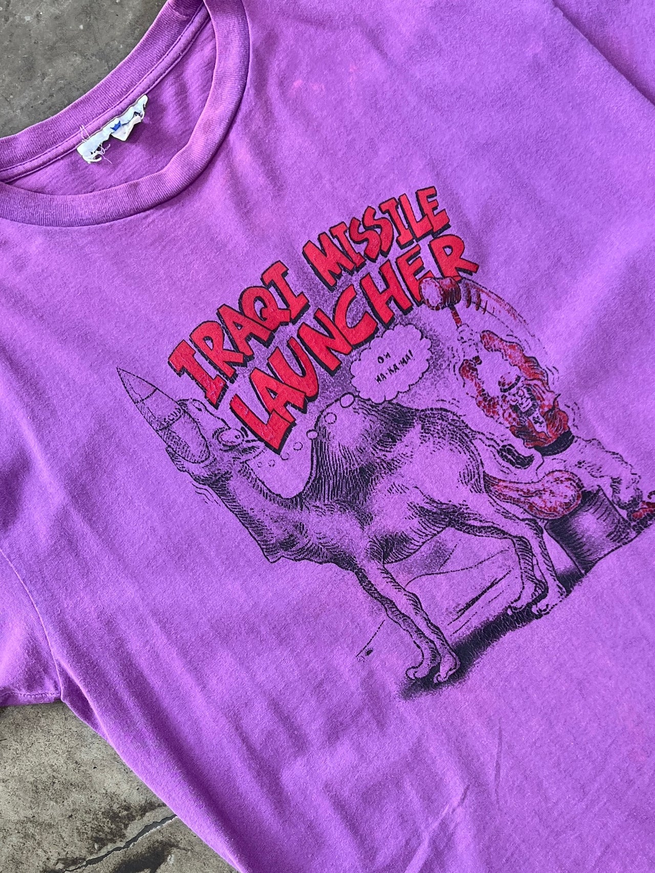90s Iraqi Missile Launcher War Historical Art Comic Tee