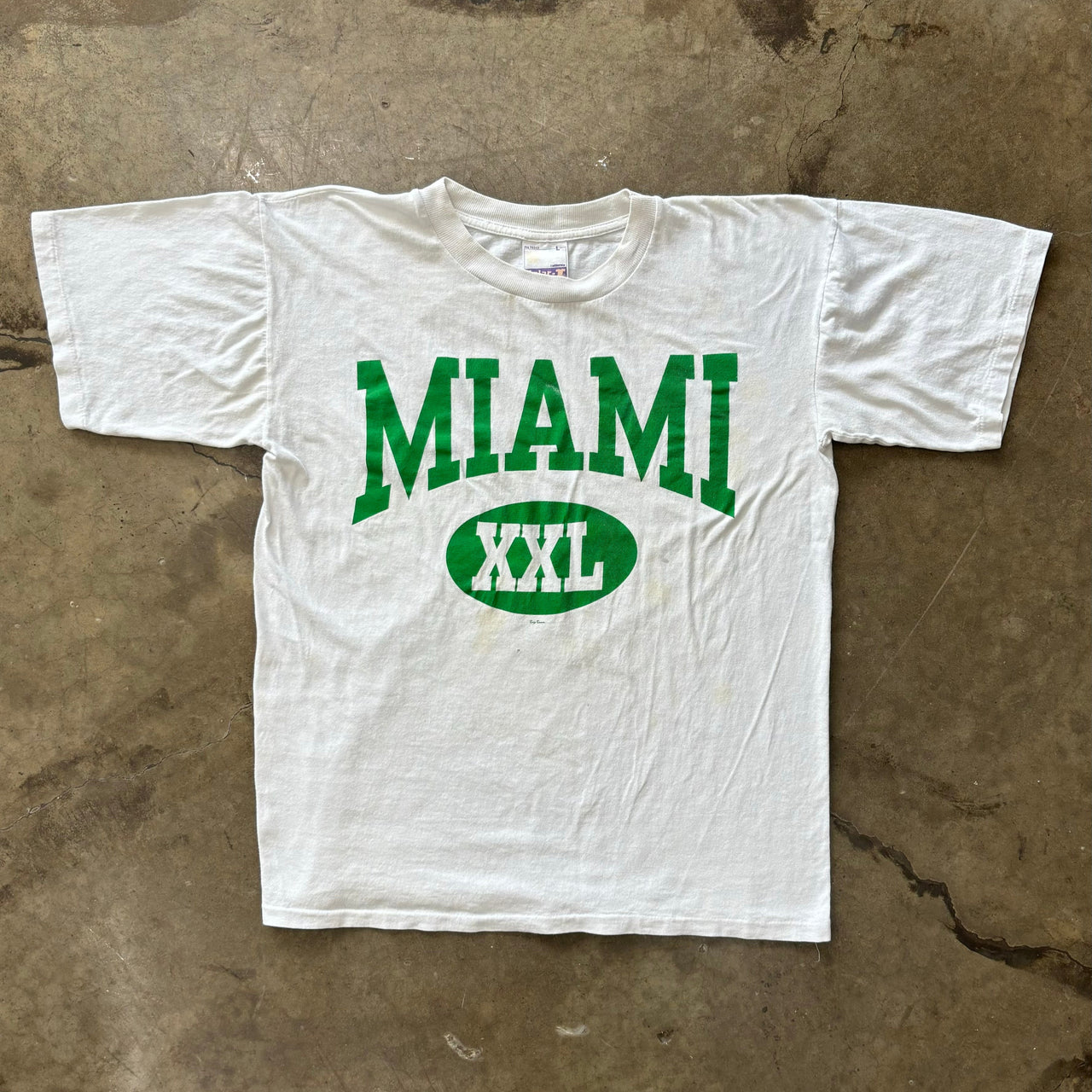 Miami Varsity Tee Single Stitch Large