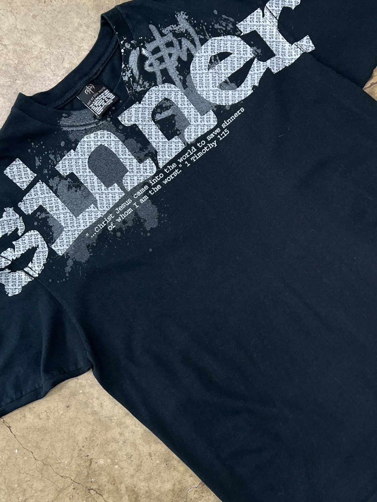 Sinner Religious Timothy Bible Verse Tee