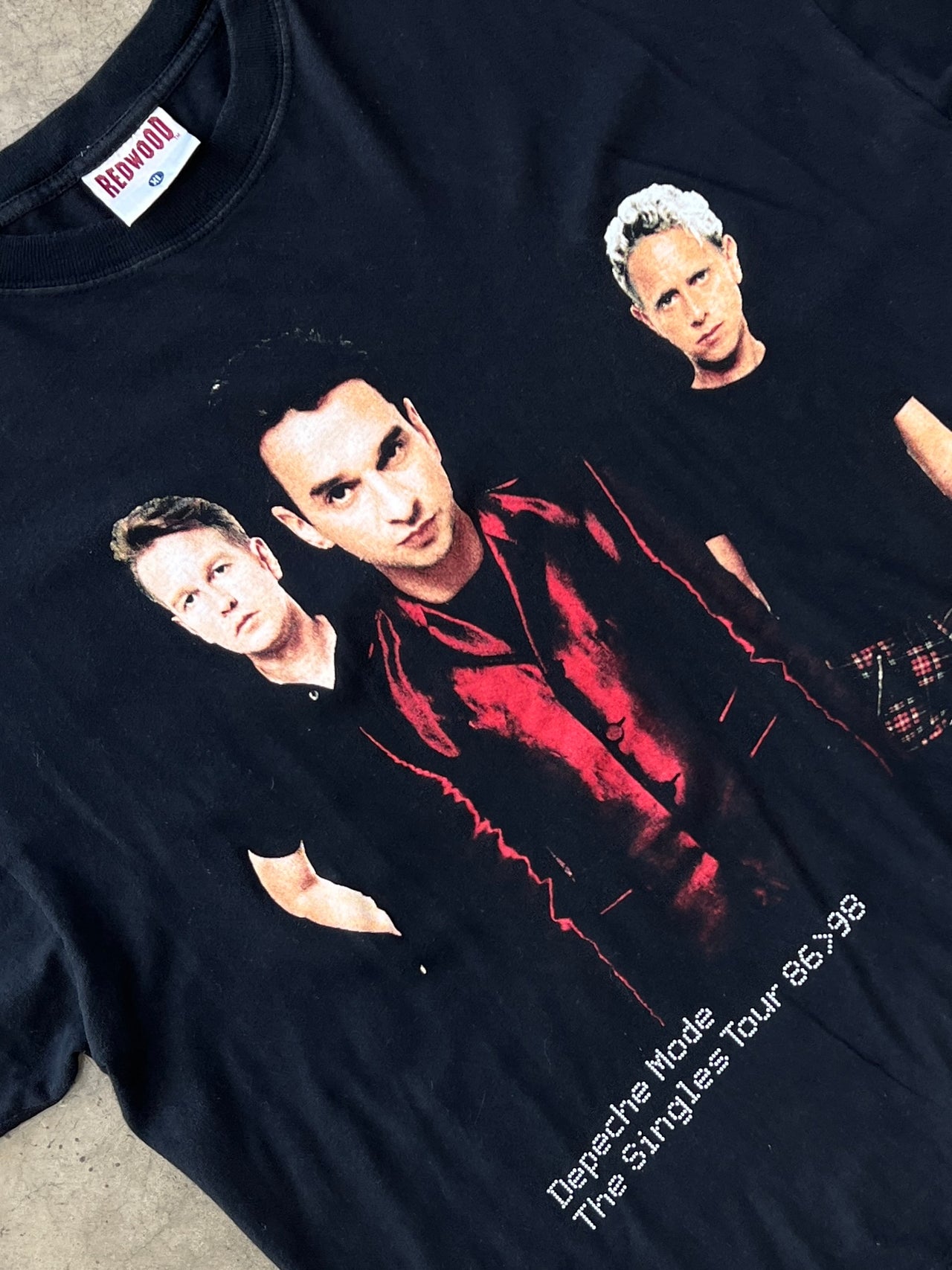 1998 Depeche Mode Redwood The Singles Tour Tee