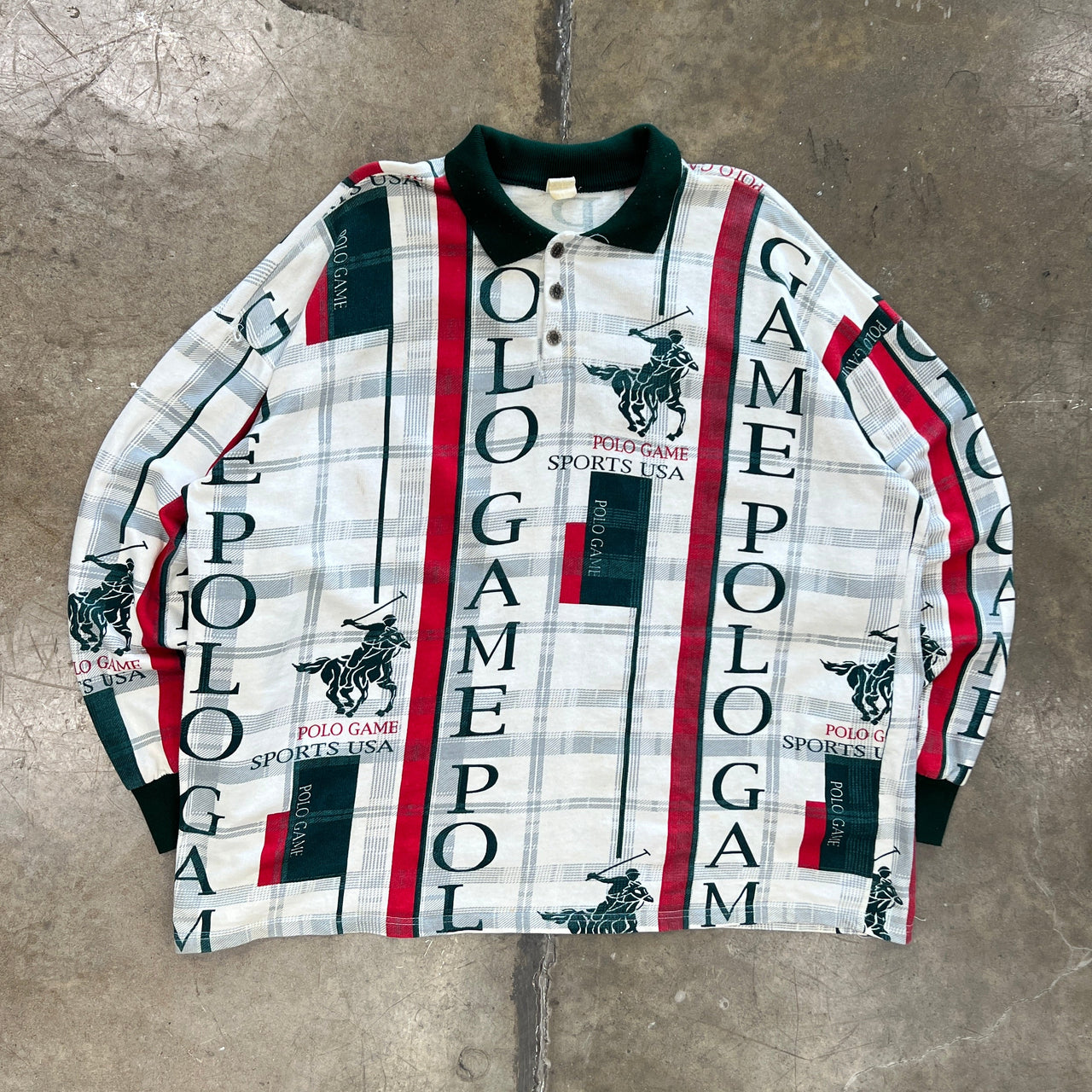 AOP Ralph Lauren Polo Sports BOOT LS Rugby Shirt