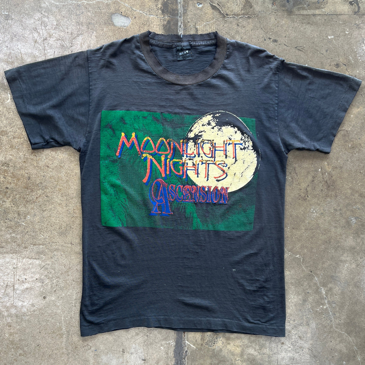 90s Moonlight Nights Ascension Helena Nature Mountain Faded Tee