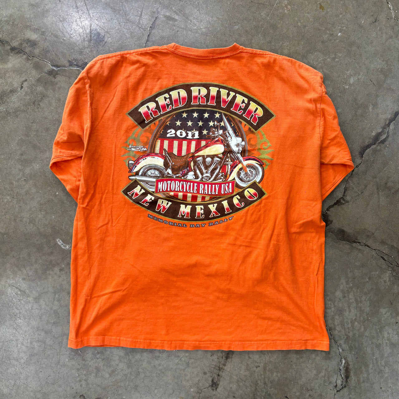 Red River Motorcycle Rally 2011 Flame Long Sleeve
