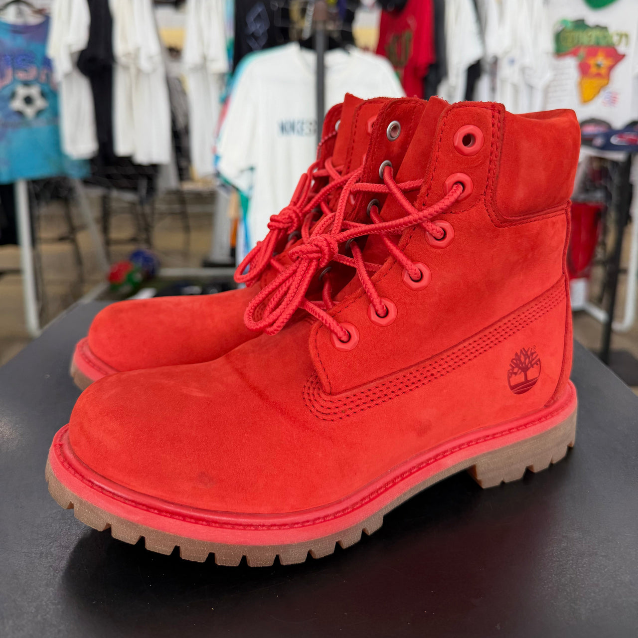 Timberland 6 Waterproof Boot 50th Anniversary Red Nubuck