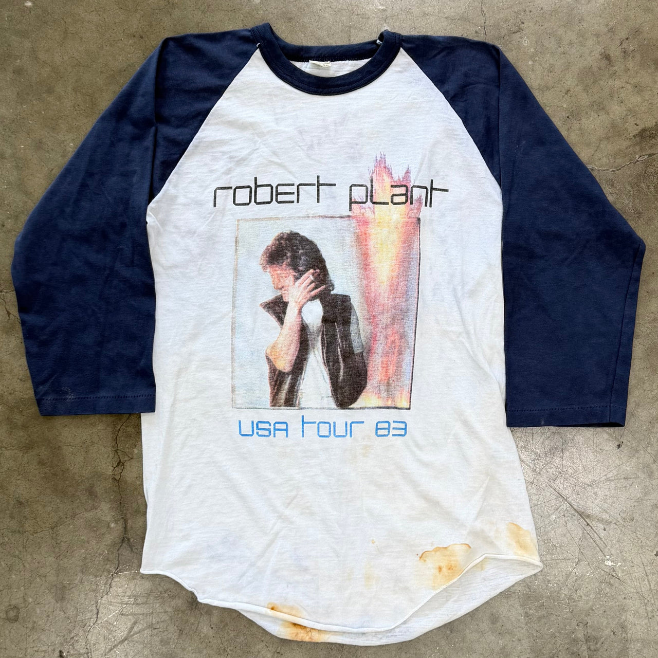 1983 Robert Plant USA Tour Raglan
