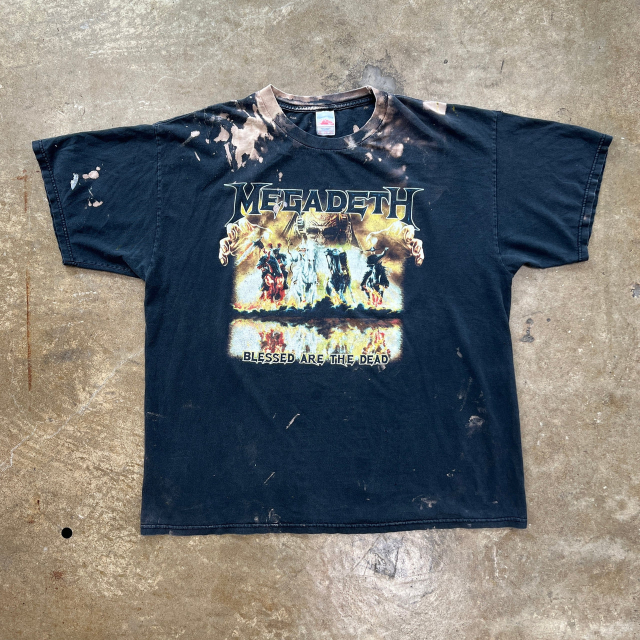 2007 Megadeath Blessed Are The Dead Tour Tennessee River Tag Tee