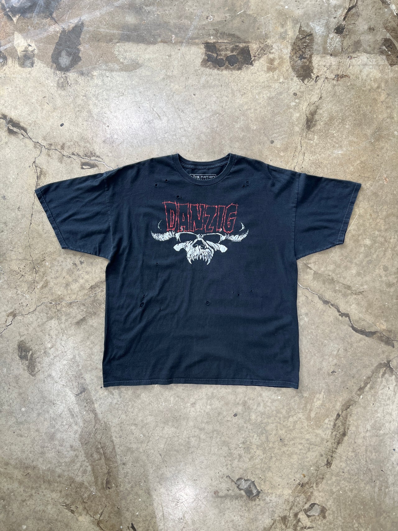 Danzig North American 1996 reprint Tour Tee Distressed