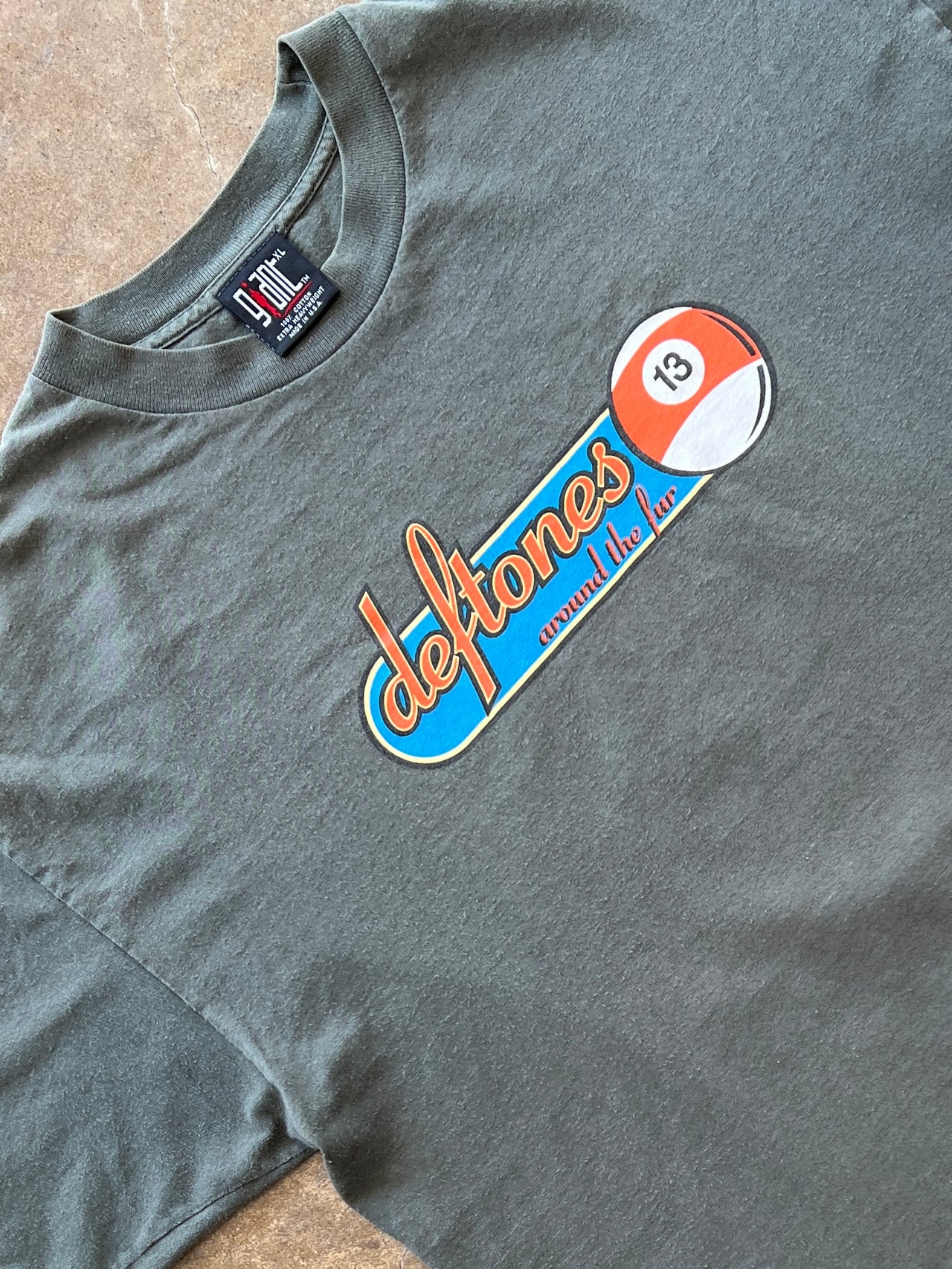 1998 Deftones Around the Fur 13 Pool Ball Tour Band Tee Giant