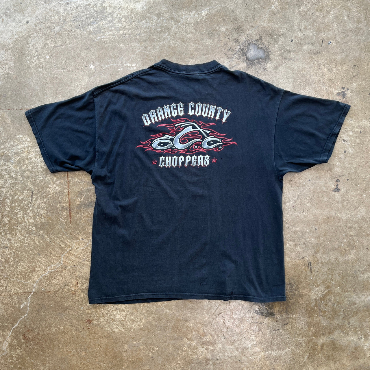 Orange County Choppers Motorcycle Distress Collar Tee