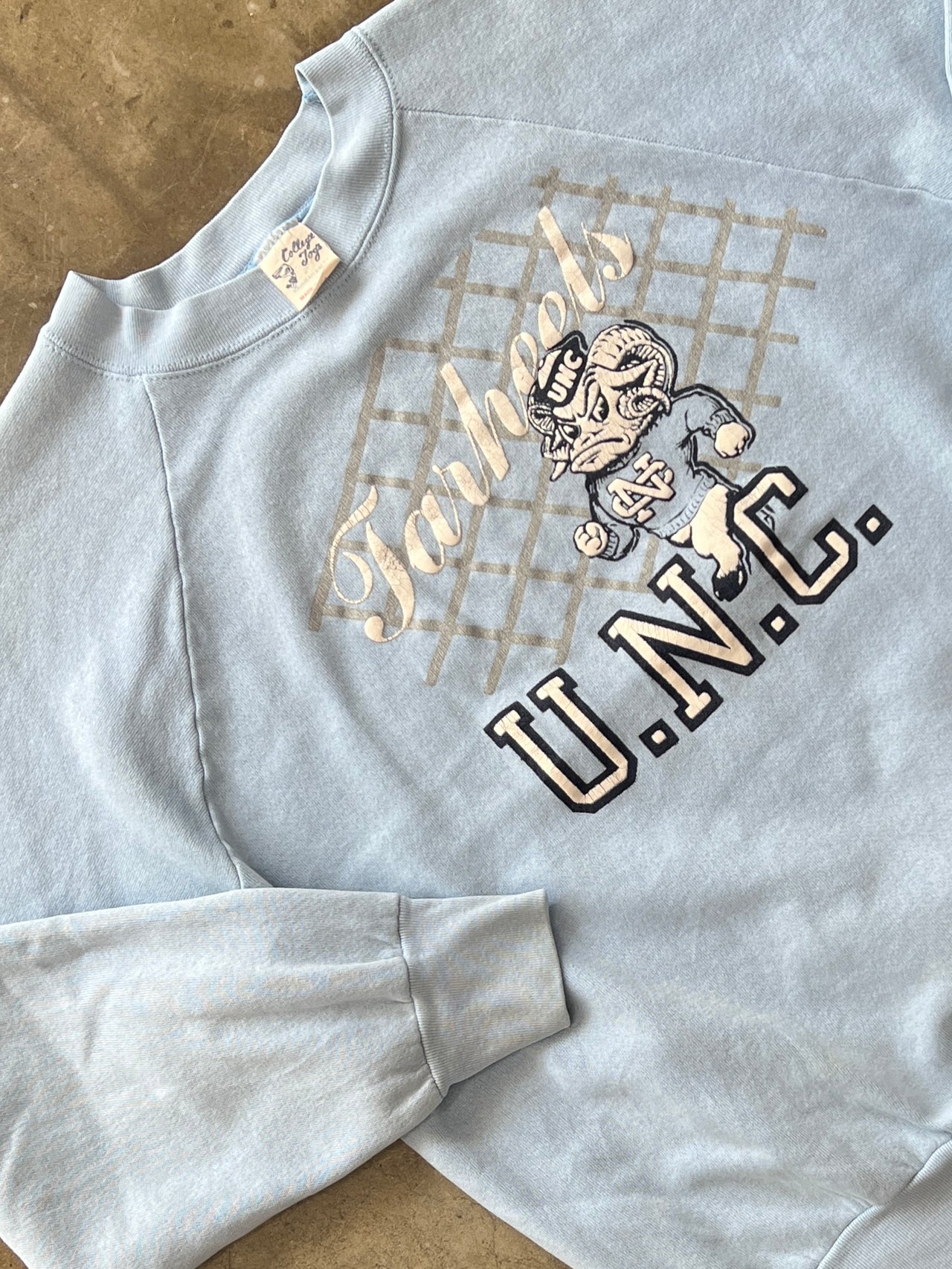 80s UNC Tarheels Rameses Crewneck