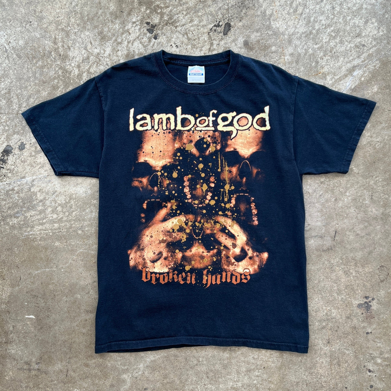 Y2K 2000 Lamb of God Broken Hands Band Tee