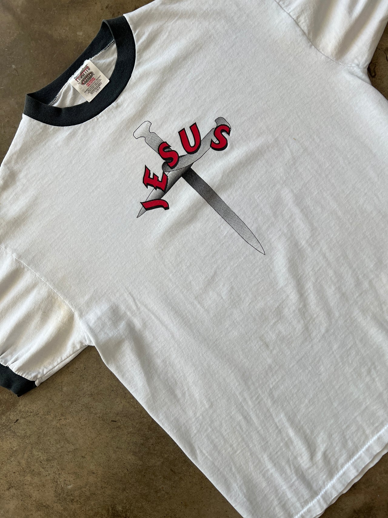 Jesus Sword Ringer Tee