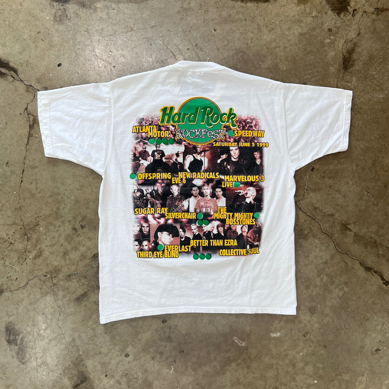 1999 Hard Rock Rockfest Atlanta Motor Speedway Offspring Silverchair Tee