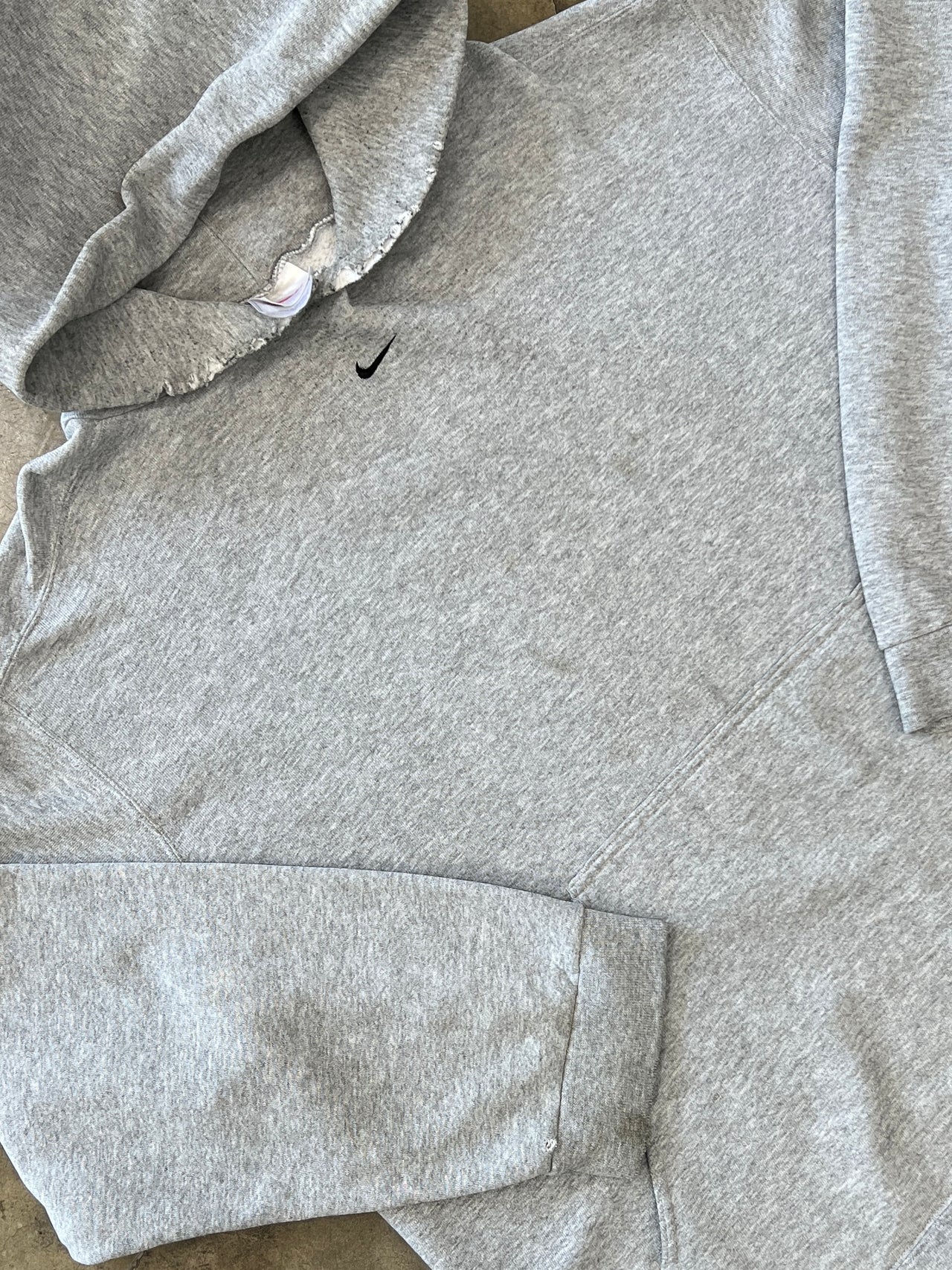 90s Nike Center Swoosh Embroidered Hoodie