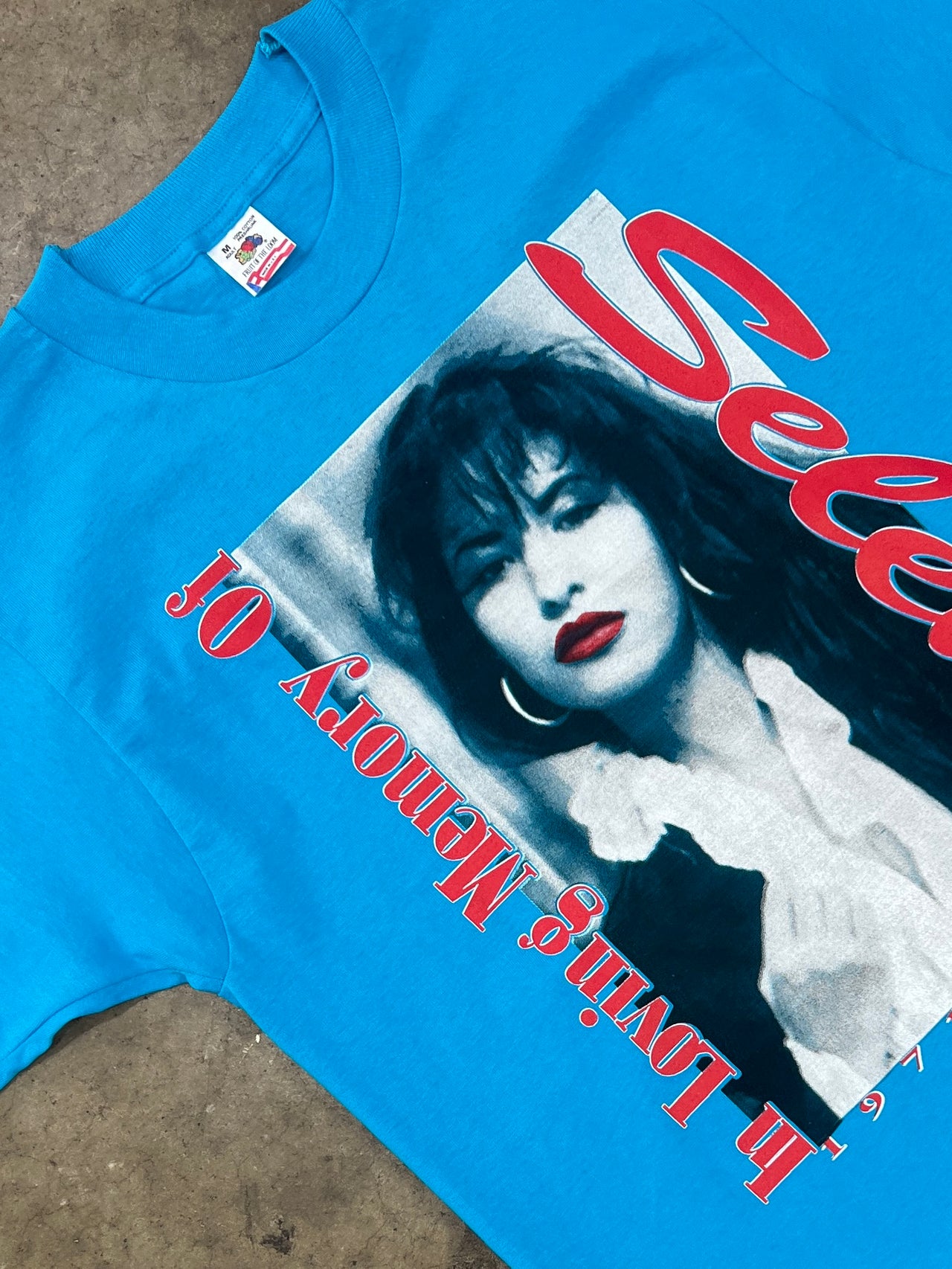 1995 In Loving Memory Selena Quintanilla Memorial Tee Single Stitch