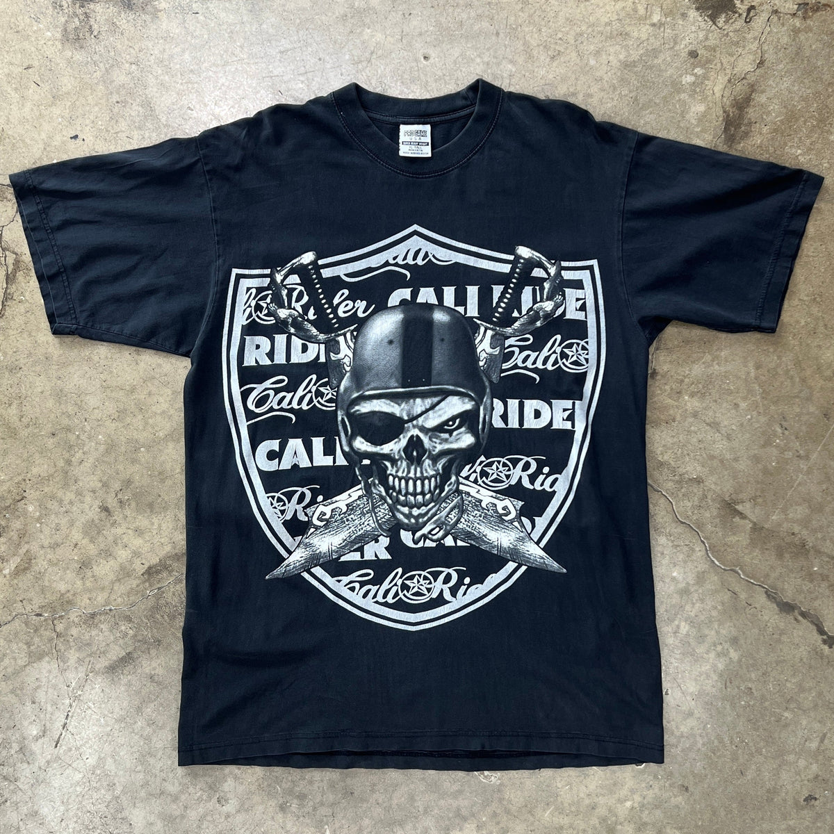 Pro Game LA Cali Raiders Skull NFL MiUSA Football Tee