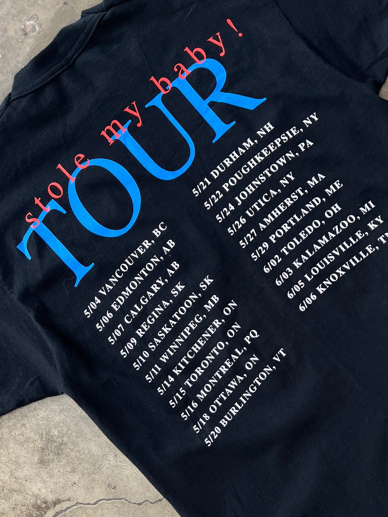 1998 Matchbox 20 Stole My Baby Concert Tour Tee