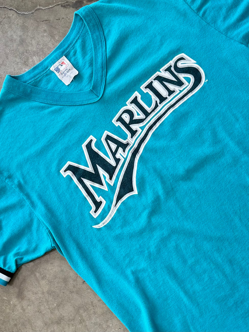 Vintage MLB Miami Marlin's 1990's Jersey Style Tee