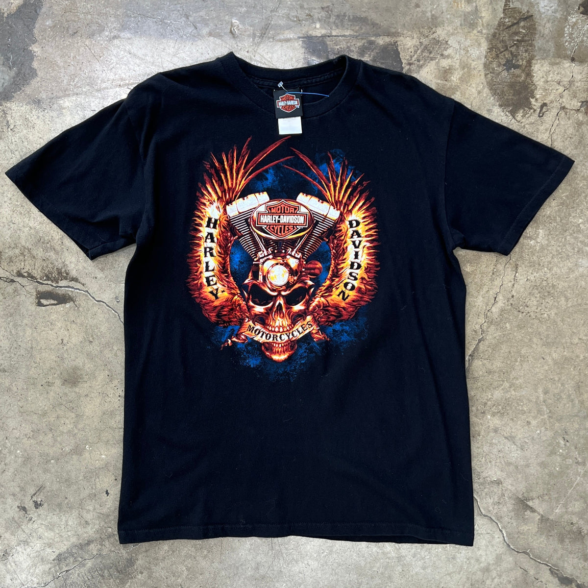 Harley Davidson Pags Skull Winnhead Florida Tee